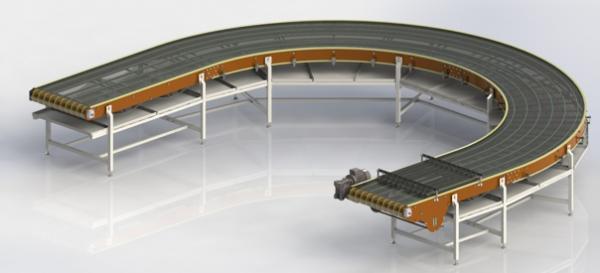 Поворотный конвейер КПС-180