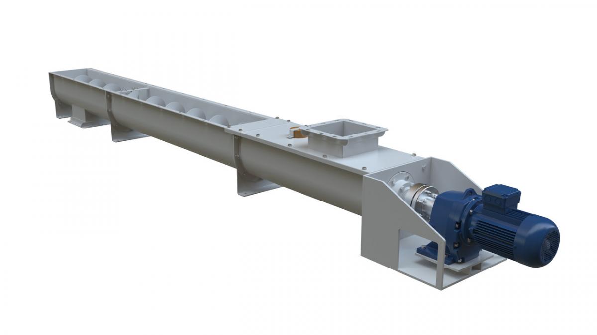 Лотковый винтовой конвейер